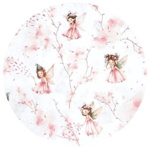 Sac de dormit MimiNu Fairy Pink, de iarna, din bumbac, cu fermoar, 70 cm, 0-6 luni, 2.5 tog imagine