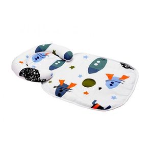 Paturica impermeabila cu tetiera detasabila model Rachete imagine