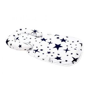 Paturica impermeabila cu tetiera detasabila model Stelute imagine