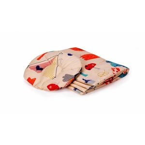 Set paturica si pernuta pentru formarea capului bebelusului SomnArt Bufnite imagine