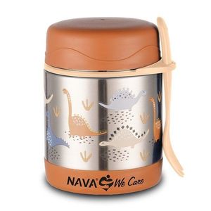Caserola inox Nava We care Dino Brown 350 ml imagine