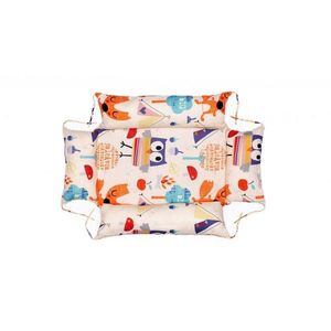 Set reductor beby nest, paturica si pernuta pentru formarea capului bebelusului SomnArt Bufnite Crem imagine