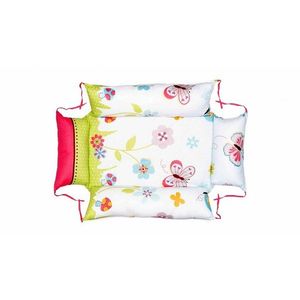 Set reductor beby nest, paturica si pernuta pentru formarea capului bebelusului SomnArt Fluturi imagine