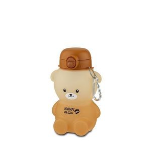 Sticla de apa din silicon Nava We care ursulet 600 ml imagine