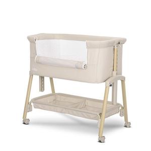 Patut pliabil co-sleeper Lorelli Millie Beige 0 luni+ maxim 9 kg, inaltime reglabila 7 pozitii, sistem antireflux, plasa de tantari, saltea inclusa imagine