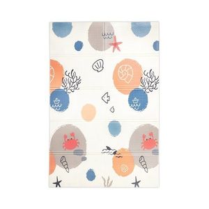 Covoras de joaca termic pentru copii Ocean Stars din spuma XPE, design cu doua fete, pliabil, 120x180 cm imagine