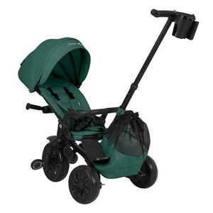 Tricicleta ultrapliabila Qplay Nova Max Verde, maner telescopic, spatar rotativ si reglabil, cadru din aluminiu, roti Eva, accesorii incluse imagine