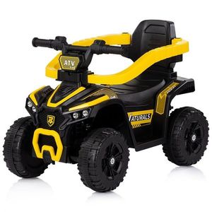 Masinuta de impins Chipolino ATV Yellow cu maner, efecte luminoase si sonore imagine