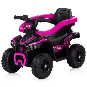 Masinuta de impins Chipolino ATV Pink cu maner, efecte luminoase si sonore imagine