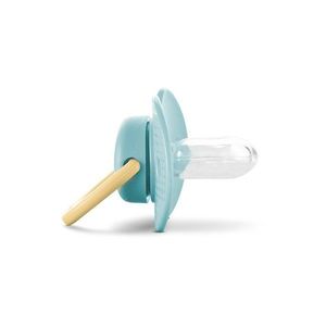 Suzeta din silicon moale cu capac 0 luni+ Aqua Blue imagine