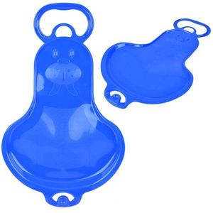 Saniuta pentru copii albastra, model tip placa din plastic, greutate maxima suportata 50 kg imagine