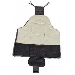 Sac de iarna pentru carucior Cangaroo Snuggly Grey impermeabil, captuseala fleece moale si calduroasa, orificii pentru centura de siguranta, dimensiune 90x42 cm imagine