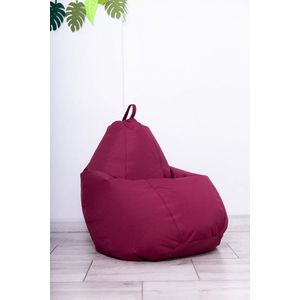 Fotoliu puf Bean bag visiniu XL cu husa interioara imagine