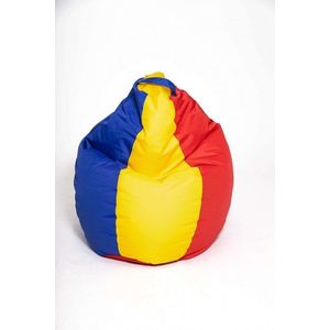 Fotoliu puf Bean bag tricolor cu husa interioara imagine