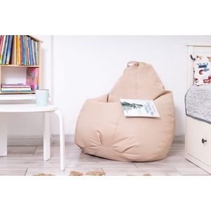 Fotoliu puf Bean bag bej XXL fara husa interioara imagine