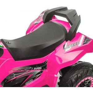 Atv electric pentru copii Nichiduta Power X Speed Pink, 2 motoare, acumulator 12V 4.5Ah, roti rezistente, suport picioare, manere ergonomice, efecte sonore, faruri cu lumini led, pornire la buton, pedala acceleratie imagine