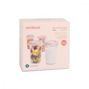 Set 4 recipiente gradate Miniland Candy 330 ml imagine