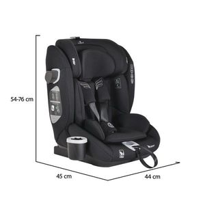 Scaun auto Cangaroo Falcon Pirate black 76-150 cm, certificat I-Size R129, protectie SPS, tetiera din spuma memorie reglabila 9 pozitii, salteluta reductor si suport pahar incluse imagine