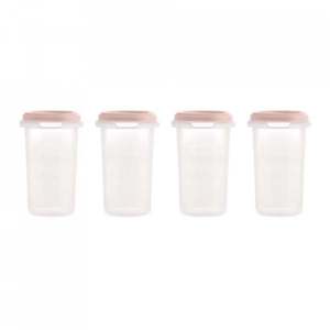 Set 4 recipiente gradate Miniland Terra Blush 330 ml imagine