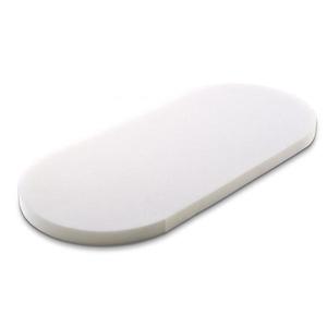 Saltea pentru landou bebelusi Sensillo Classic Albastru 75x35x3 cm, din spuma poliuretanica confortabila si elastica, husa detasabila moale, ventilanta, Grad de duritate H1 imagine