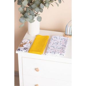 Set 3 piese pentru bebelusi din muselina Sensillo Trio Forest EG-0104 cu paturica, scutec si prosopel 120x120 cm60x80 cm38x38 cm, material bumbac moale si absorbant imagine