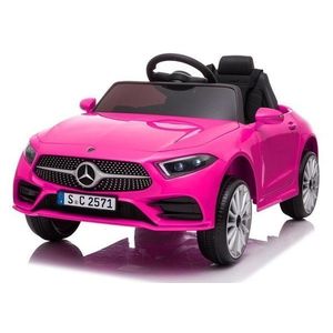 Masinuta electrica pentru copii Nichiduta Mercedes CLS350 Pink 12V 60W, telecomanda, unitate audio cu display si slot card, usi cu deschidere, faruri led imagine