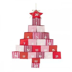 Calendar Advent brad din material textil imagine