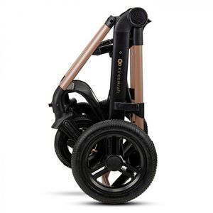 Carucior pentru copii Kinderkraft Moov 2 air Sand Beige 4 in 1, multifunctional, cu suspensii, spatar reglabil, maner ajustabil, accesorii imagine