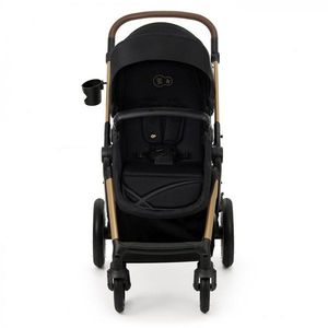 Carucior pentru copii Kinderkraft Moov 2 air Pure Black 4 in 1, multifunctional, cu suspensii, spatar reglabil, maner ajustabil, accesorii imagine