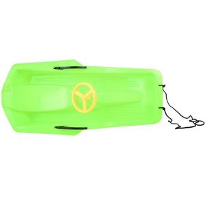 Sanie din plastic pentru copii green, cu volan, frana dublu-laterala si sfoara pentru tractiune si ghidare, dimensiune 100 x 51 x 22 cm imagine