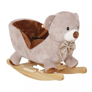 Balansoar pentru copii prevazut cu spatar inalt, sezut moale din plus, cu sunete imagine