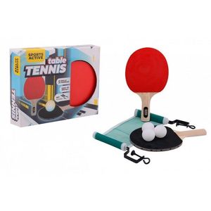 Set de tenis de masa cu 2 palete si 3 mingi de ping pong cu fileu Sports Active JohnToy imagine
