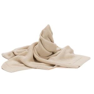 Patura tricotata din bumbac organic Fillikid Natur 80x100 cm imagine