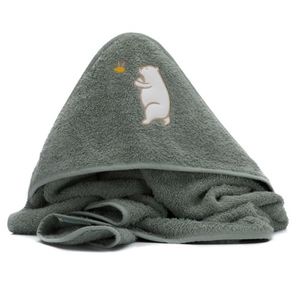 Prosop brodat Bear green 75x75 cm Fillikid imagine