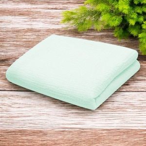 Paturica pentru bebelusi New Baby Mint din muselina, bumbac, 70x100 cm imagine