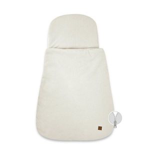 Sac de dormit MimiNu Soft Beige multifunctional, pentru patut, landou sau cosulet, din bumbac interlock imagine