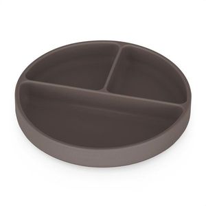 Farfurie compartimentata din silicon PetiteMars Bitter Cocoa Maro TakeMatch, cu ventuza si 3 compartimente, fara BPA, 500 ml, 6 luni+ imagine