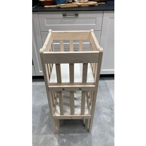 Turn de invatare si activitati Montessori realizat din brad slefuit imagine