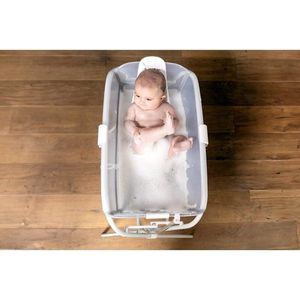 Cadita pentru bebelusi Jane Oasis Tropical cu pliere ultra-compacta, doua manere, 68x42x26 cm imagine