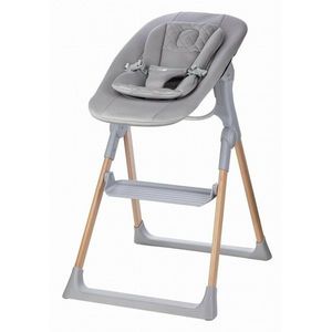 Scaun de masa pentru copii FreeON Flexi Grow Gri, 2 in 1, transformabil, pliabil, contine 2 accesorii, 0 luni + imagine