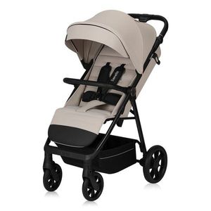 Carucior pentru copii Lionelo Iva Bej sport, sustine 22 kg, spatar reglabil, suspensii, maner ajustabil imagine