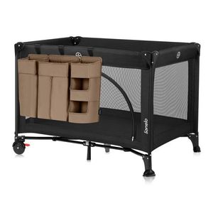 Organizator multifunctional Lionelo Sidepocket L Bej, 3 parti independente cu multiple buzunare, universal, 58x11x58 cm imagine