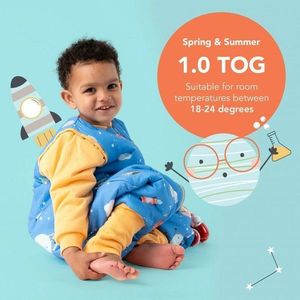 Sac de dormit cu picioruse si maneca lunga detasabila Space 100 cm + manseta 1.0 Tog imagine