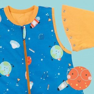 Sac de dormit cu picioruse si maneca lunga detasabila Space 130 cm + manseta 1.0 Tog imagine