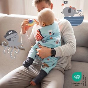 Sac de dormit cu picioruse si maneca lunga detasabila Pirate 80 cm + manseta 1.0 Tog imagine