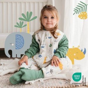 Sac de dormit cu picioruse si maneca lunga detasabila Jungle 110 cm + manseta 2.5 Tog imagine