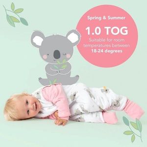 Sac de dormit cu picioruse si maneca lunga detasabila Koala 90 cm + manseta 1.0 Tog imagine
