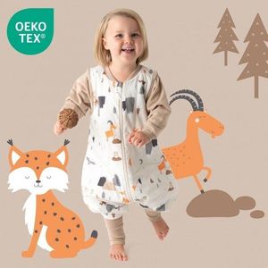 Sac de dormit cu picioruse si maneca lunga detasabila Mountain Animals 100 cm + manseta 1.0 Tog imagine