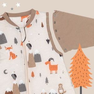 Sac de dormit cu maneca lunga detasabila Mountain Animal 150 cm 2.5 Tog imagine