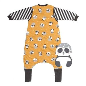 Sac de dormit cu picioruse si maneca lunga detasabila Panda 130 cm + manseta 1.0 Tog imagine